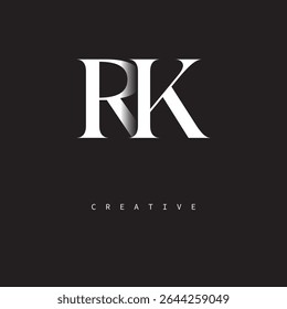 RK Monogram Logo Minimal Elegant Letter mark for Luxury, Fashion   Creative Brands	

