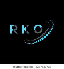 RKO letter logo creative design. RKO unique design.
