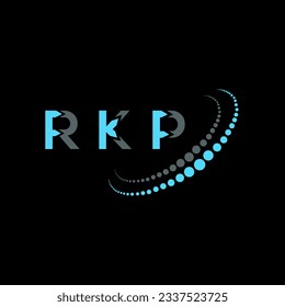 RKP letter logo creative design. RKP unique design.
