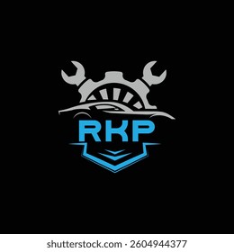 RKP tech logo design template, RKP tech logo, RKP technology vector