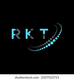 RKT Brief Logo kreatives Design. RKT einzigartiges Design.
