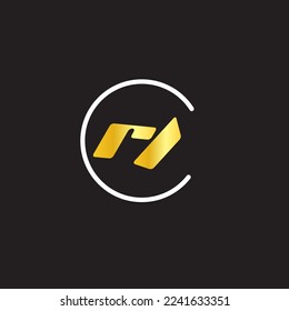 RL Golden Color Letters logo 