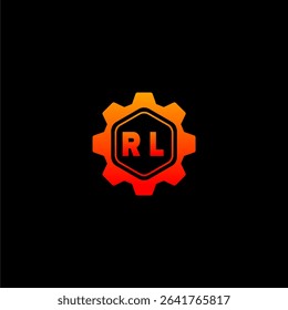 RL Initials Tech Logo Vector Art Icons and Graphics