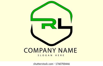 RL Letter based Logo template vector design