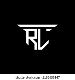 RL letter logo creative design with vector graphic