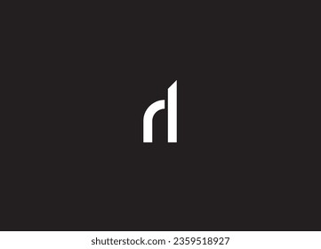 RL  letter  logo design made
