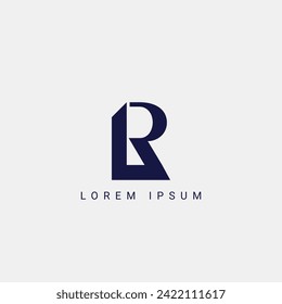 RL letter logo design. RL polygon, circle, triangle, hexagon, flat and simple style with white color variation letter logo set in one artboard. RL minimalist and classic logo. RL