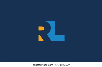 RL Letter Logo Design Template Vector