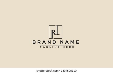 RL Logo Design Template Vector Graphic Branding Element.