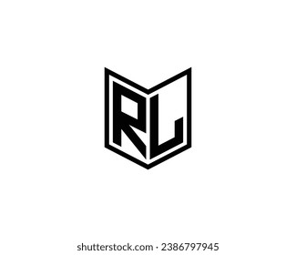 RL logo design vector template