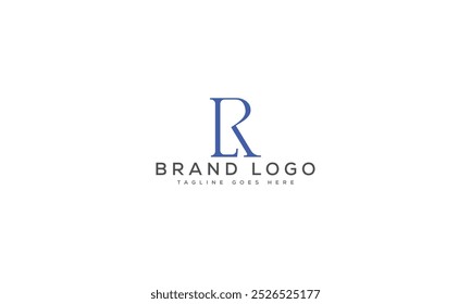 RL design de logotipo design de modelo de vetor para a marca