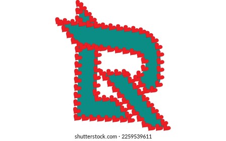 RL LR CR letter love shape Logo Template In Modern Creative Minimal Style Vector Design