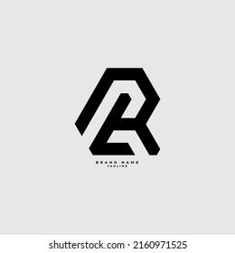 RL LR letter logo design vector