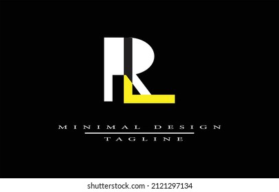 RL OR LR MINIMALIST LOGO DESIGN VECTOR ART ILLUSTRATION MINIMAL LOGO