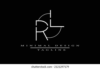 RL OR LR MINIMALIST LOGO DESIGN VECTOR ART ILLUSTRATION MINIMAL LOGO