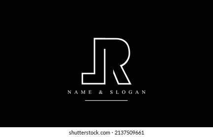 RL, LR, R, L abstract letters logo monogram