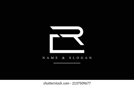 RL, LR, R, L abstract letters logo monogram