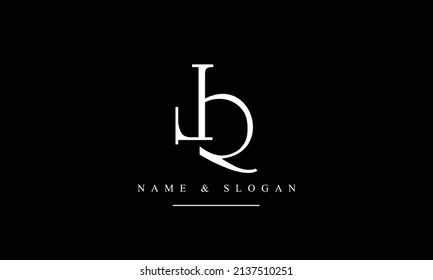 RL, LR, R, L abstract letters logo monogram