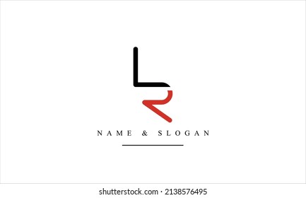 RL, LR, R, L, abstract letters logo monogram
