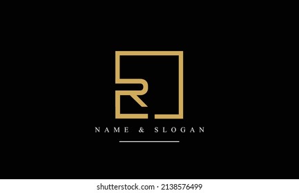 RL, LR, R, L, abstract letters logo monogram