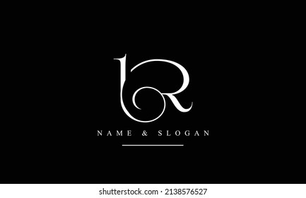 RL, LR, R, L, abstract letters logo monogram