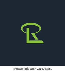RL, LR, R AND L Abstract initial monogram letter alphabet logo design
