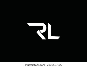 RL Modern Initial logo design and company logo