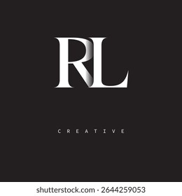 RL Monogram Logo Minimal Elegant Letter mark for Luxury, Fashion   Creative Brands	
