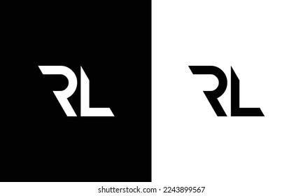 RL, R, L abstract letters logo monogram