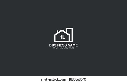 RL R L initial based abstract modern minimal creative logo vector template image. real estate homie logo