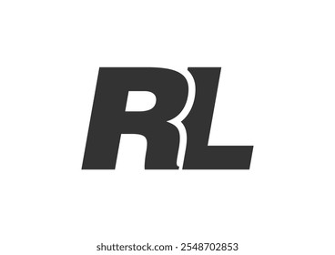 RL Techno Editable Font Logo For Corporate Branding. Bold, Futuristic Design With Unique Typographic Ideas. Minimal Custom Type And Dynamic Letter Variations For Promotion, Printing, And Book Titles