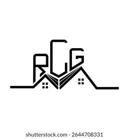 RLG Real State logo design, RLG simple and modern logo. RLG luxurious alphabet design  