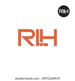 RLH Logo Letter Monogram Design