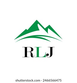 RLJ letter logo design on white background. Creative  modern RLJ letter logo design. Vector design.
Letters RLJ, RLJ logo  vector template.