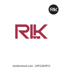 RLK Logo Buchstabe Monogram Design