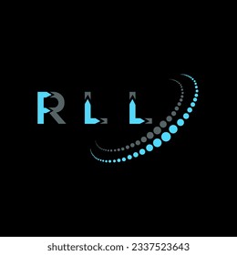 RLL Brief Logo kreatives Design. RLL einzigartiges Design.

