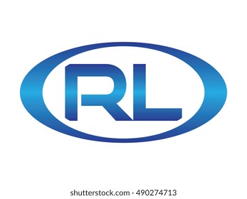 RL-letter abbreviations blue oval logo