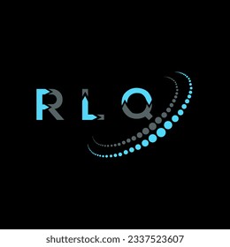 RLQ letter logo creative design. RLQ unique design.
