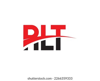 Ilustración del vector de diseño del logotipo inicial de la letra RLT