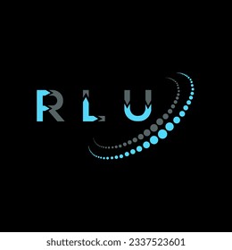 RLU letter logo creative design. RLU unique design.

