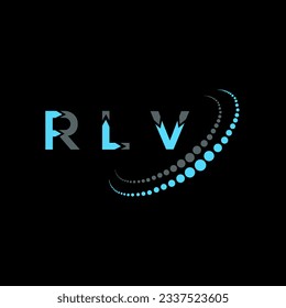 RLV letter logo creative design. RLV unique design.
