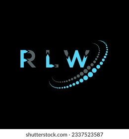 RLW letter logo creative design. RLW unique design.
