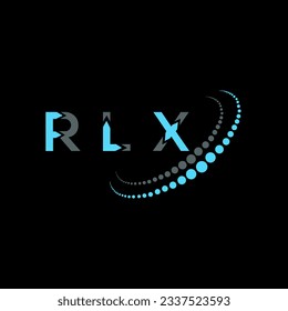 RLX letter logo creative design. RLX unique design.
