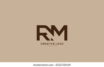 RM Abstrato inicial monograma letra alfabeto logotipo design