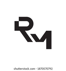 rm initial letter vector logo