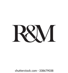 R&M Initial Logo. Ampersand Monogram Logo