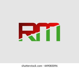 RM letter initial company M logo

