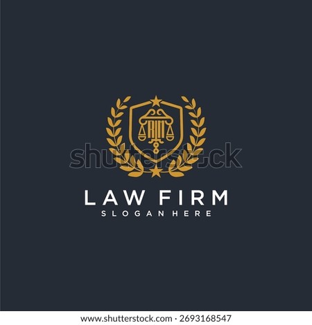 RM letter monogram logo for lawfirm with pillar and leaf image design