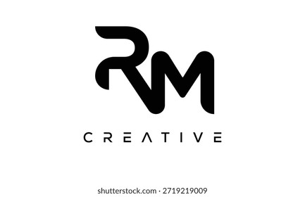 RM Letter Monogram Logo for Modern Creative Brand Identity