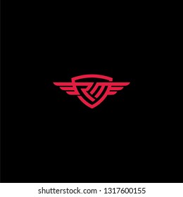 RM letter shield logo icon vector illustration